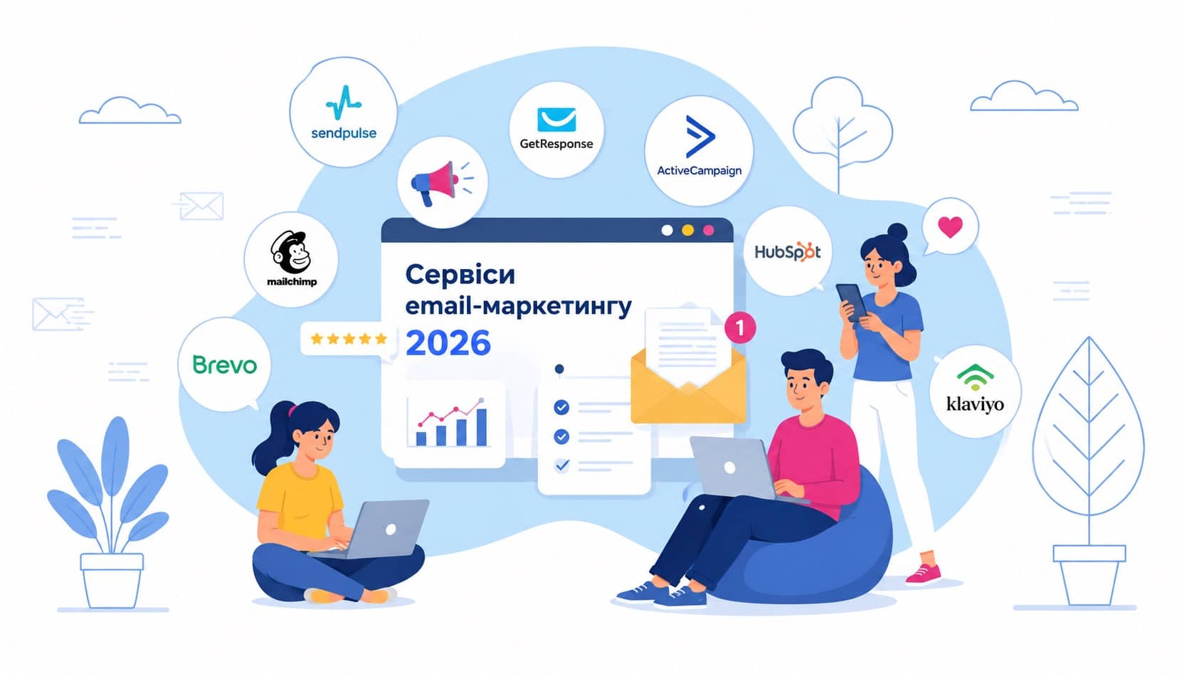10 найкращих сервісів email-маркетингу у 2026 році: порівняння можливостей і функцій