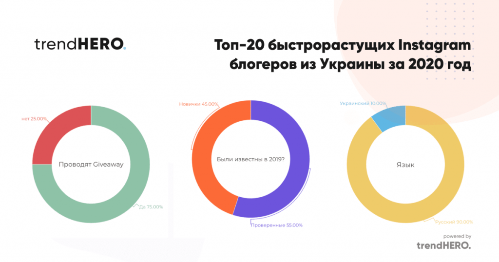 Анализ аккаунтов топовых блогеров Украины за 2020 год