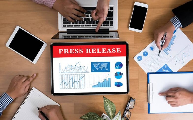 Press release that is being read