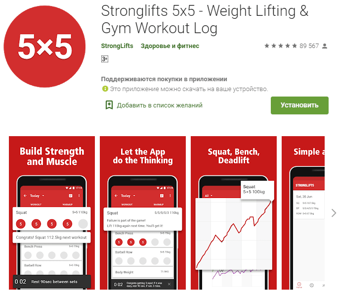 Stronglifts 5x5 
