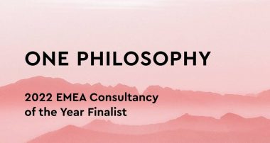 One Philosophy is the 2022 SABRE EMEA winner