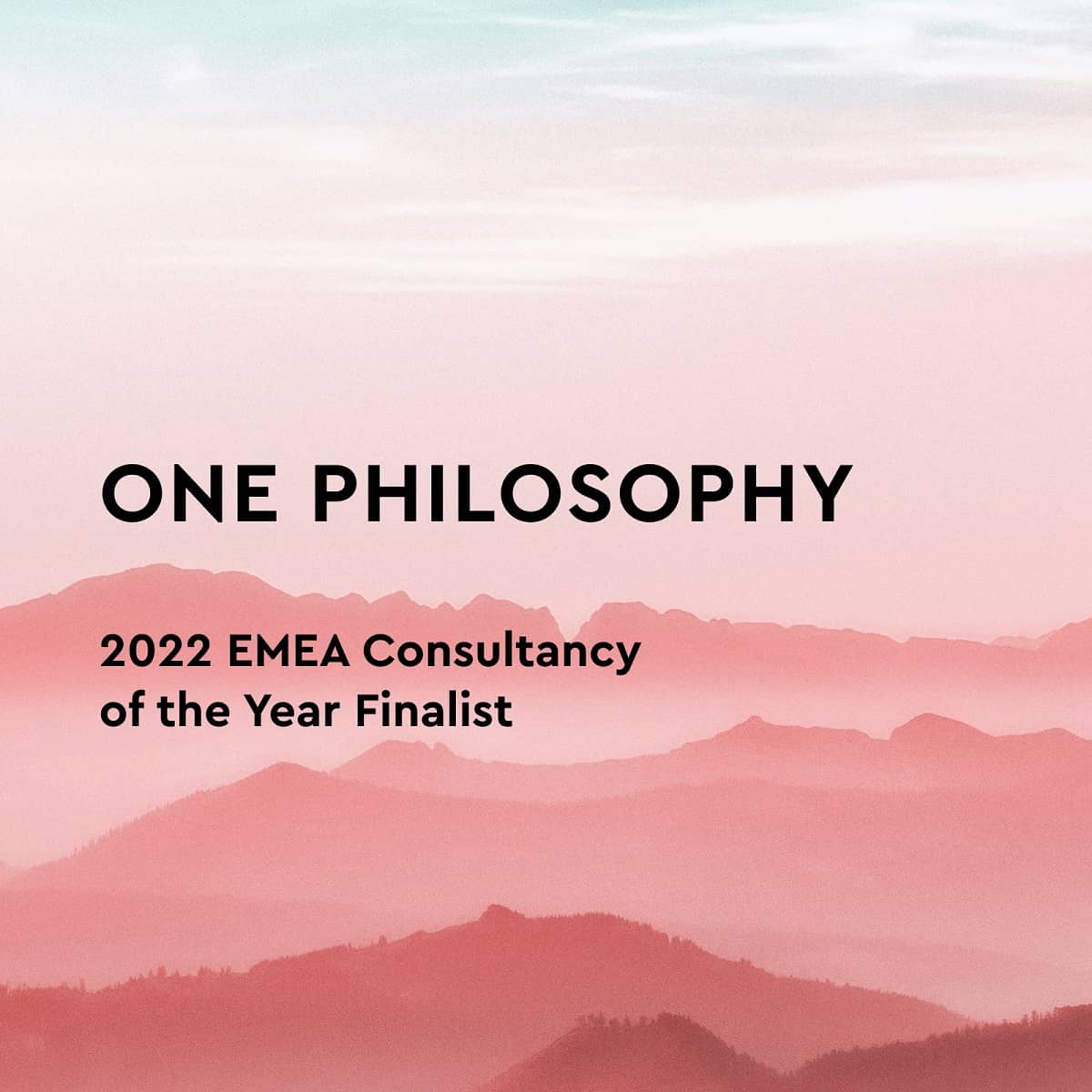 One Philosophy is the 2022 SABRE EMEA winner