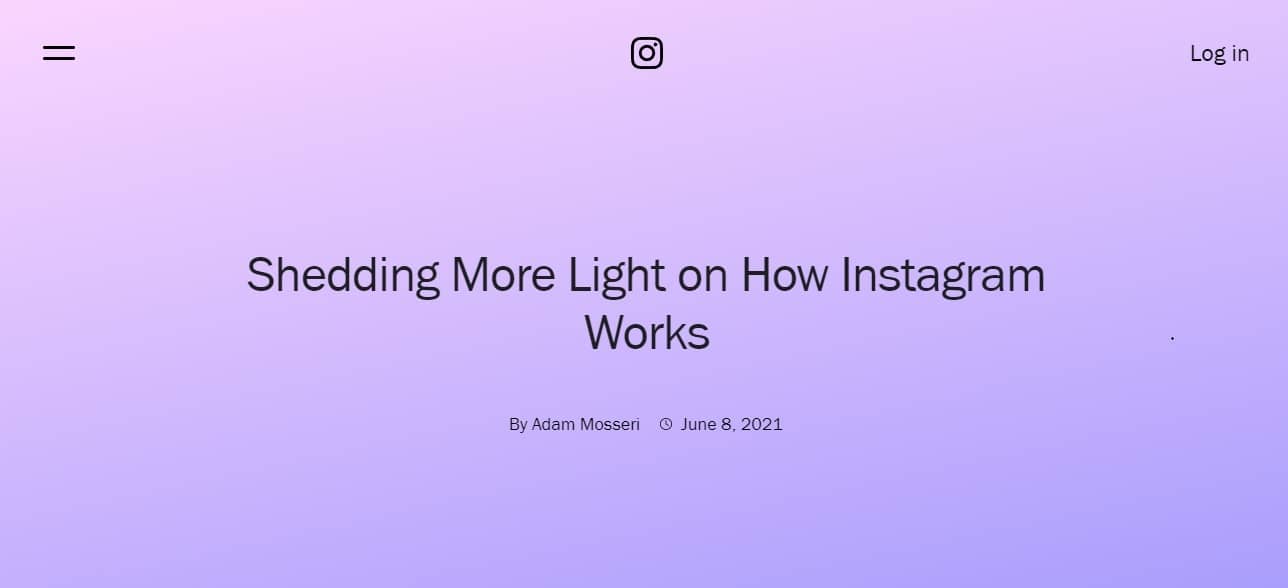 Джерело: Instagram Blog «Shedding More Light on How Instagram Works»