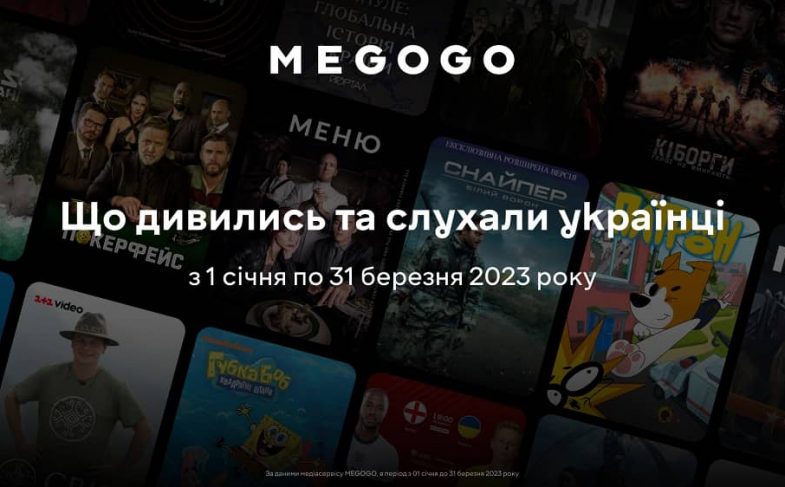Що дивились українці у 1-му кварталі 2023 року: статистика медіасервісу MEGOGO