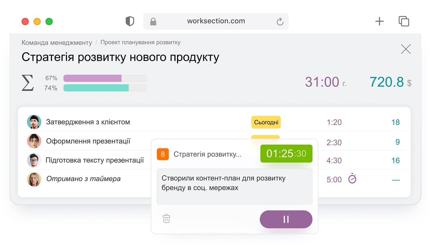 Worksection – український сервіс