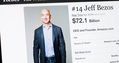 Image: Depositphotos (Forbes Magazine list of The Worlds Most Powerful People 2017 — CEO and founder of Amazon.com Jeff Bezos.