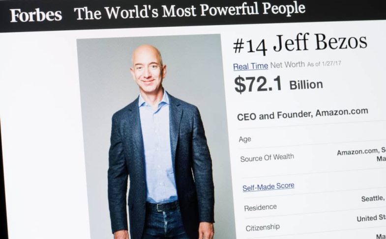 Image: Depositphotos (Forbes Magazine list of The Worlds Most Powerful People 2017 — CEO and founder of Amazon.com Jeff Bezos.