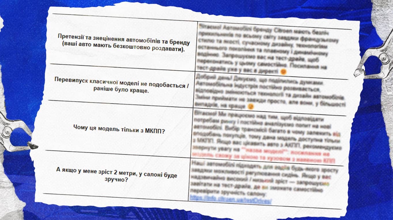 Скрипти для кожного автобренду мають унікальну тональність — відповідно до ToV.