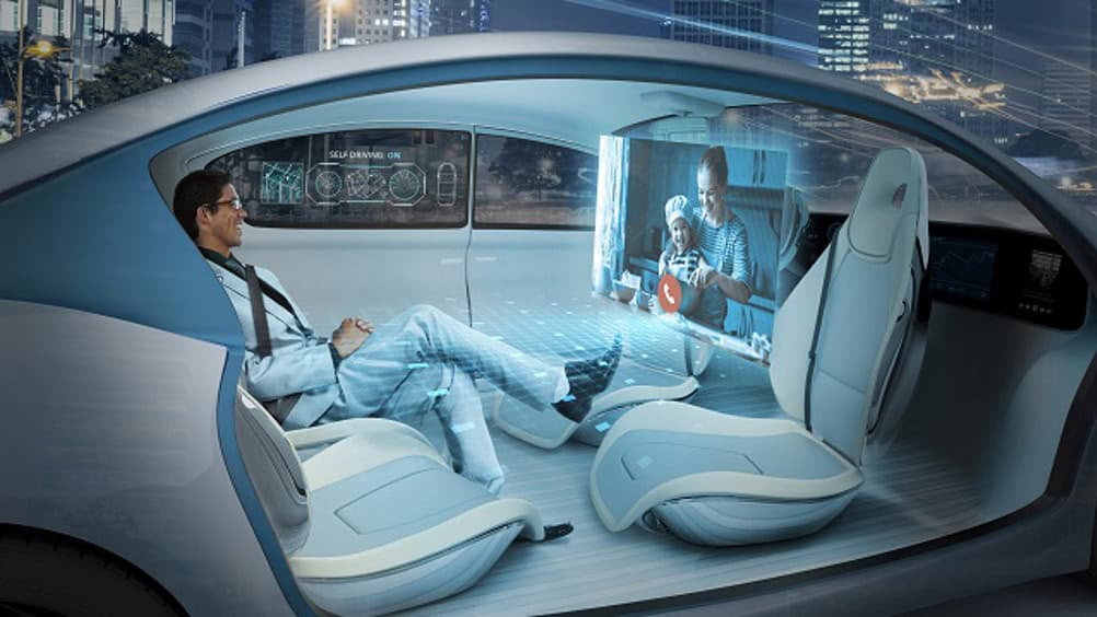 У безпілотних авто увага пасажирів буде зосереджена всередині салону і розподілена між різними екранами