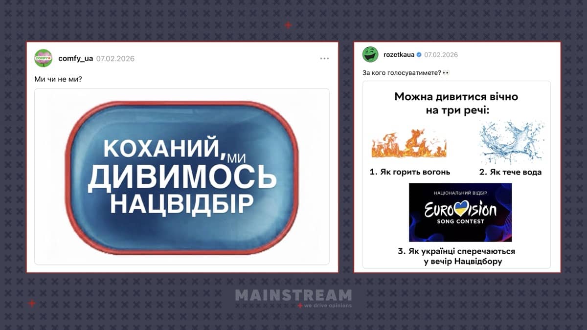 Публікації @comfy.ua та @rozetkaua у Threads