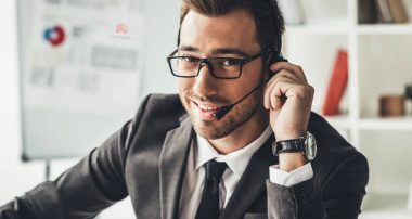 Call center worker