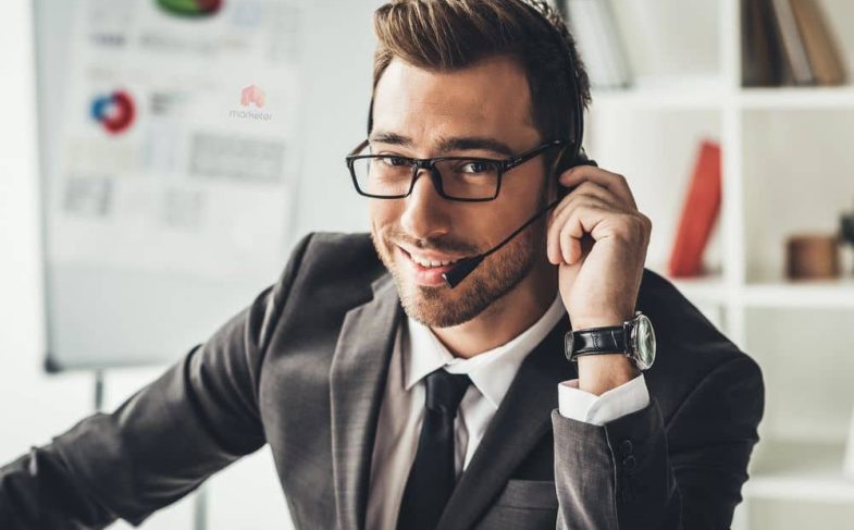 Call center worker