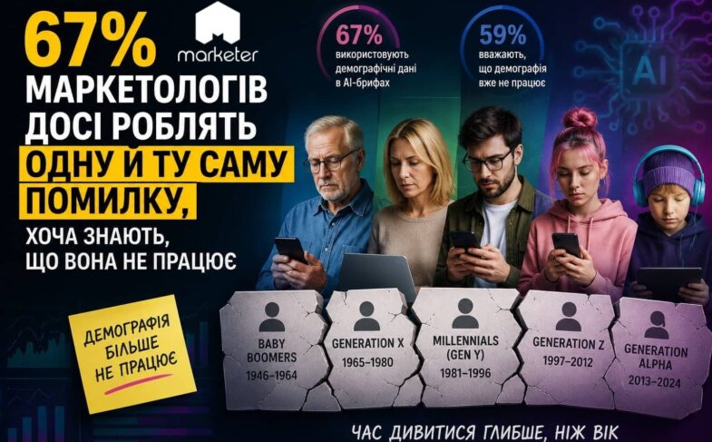 Маркетингова пастка 2026: чому покоління Z, міленіали й бумери більше не рятують рекламу