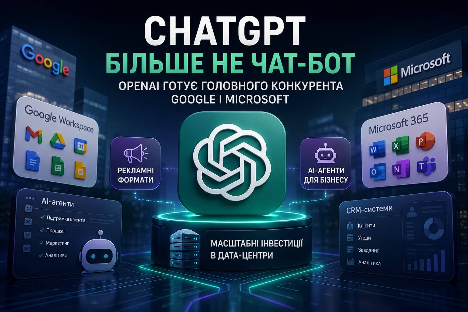 ChatGPT більше не чат-бот: OpenAI готує головного конкурента Google і Microsoft