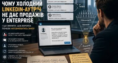 Холодний LinkedIn-аутріч не працює не через ринок, а через неправильну модель комунікації.
