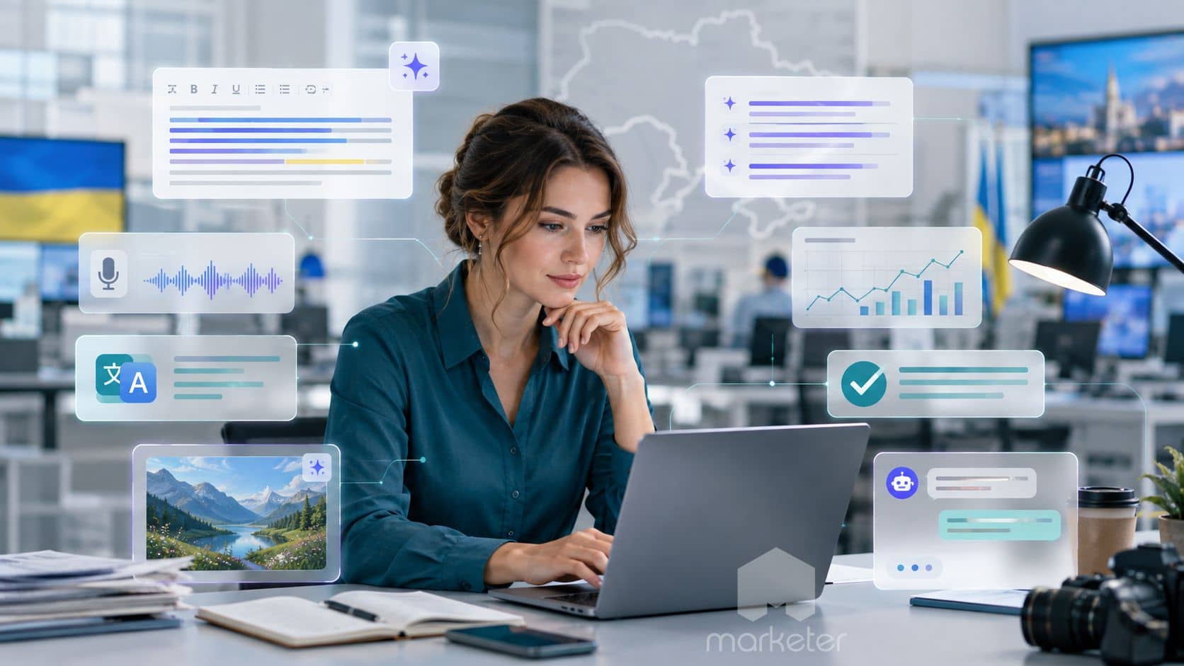 85% опитаних редакцій використовують ШІ для текстів, але жодна не має стратегії — дослідження MDF Research Lab