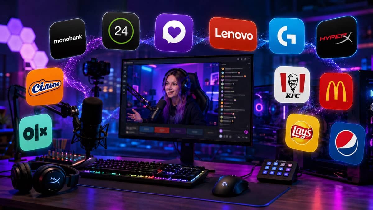 Monobank, Lenovo, McDonald’s і Lay’s: які бренди домінують в українському лайвстримінгу