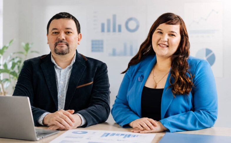 Олександр Грицай, Head of Strategy & New Business Development, Initiative Ukraine, та Яна Фаренюк, Chief Data Science & R&D Officer, RAZOM Group