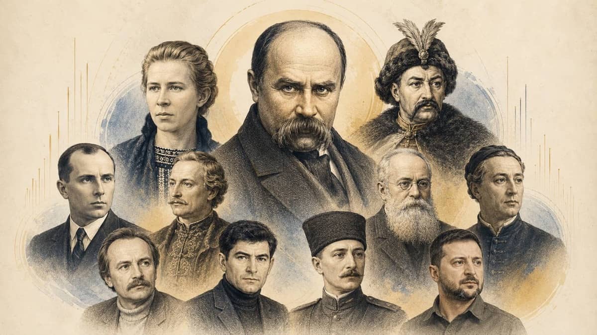 Шевченко, Леся Українка та Хмельницький очолили рейтинг найвидатніших українців