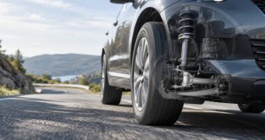 Автомобільна підвіска на гірській дорозі