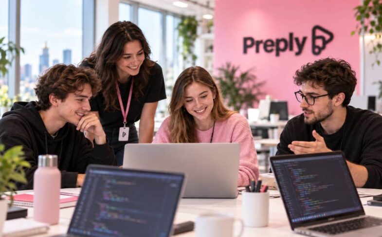 Командна робота в офісі Preply