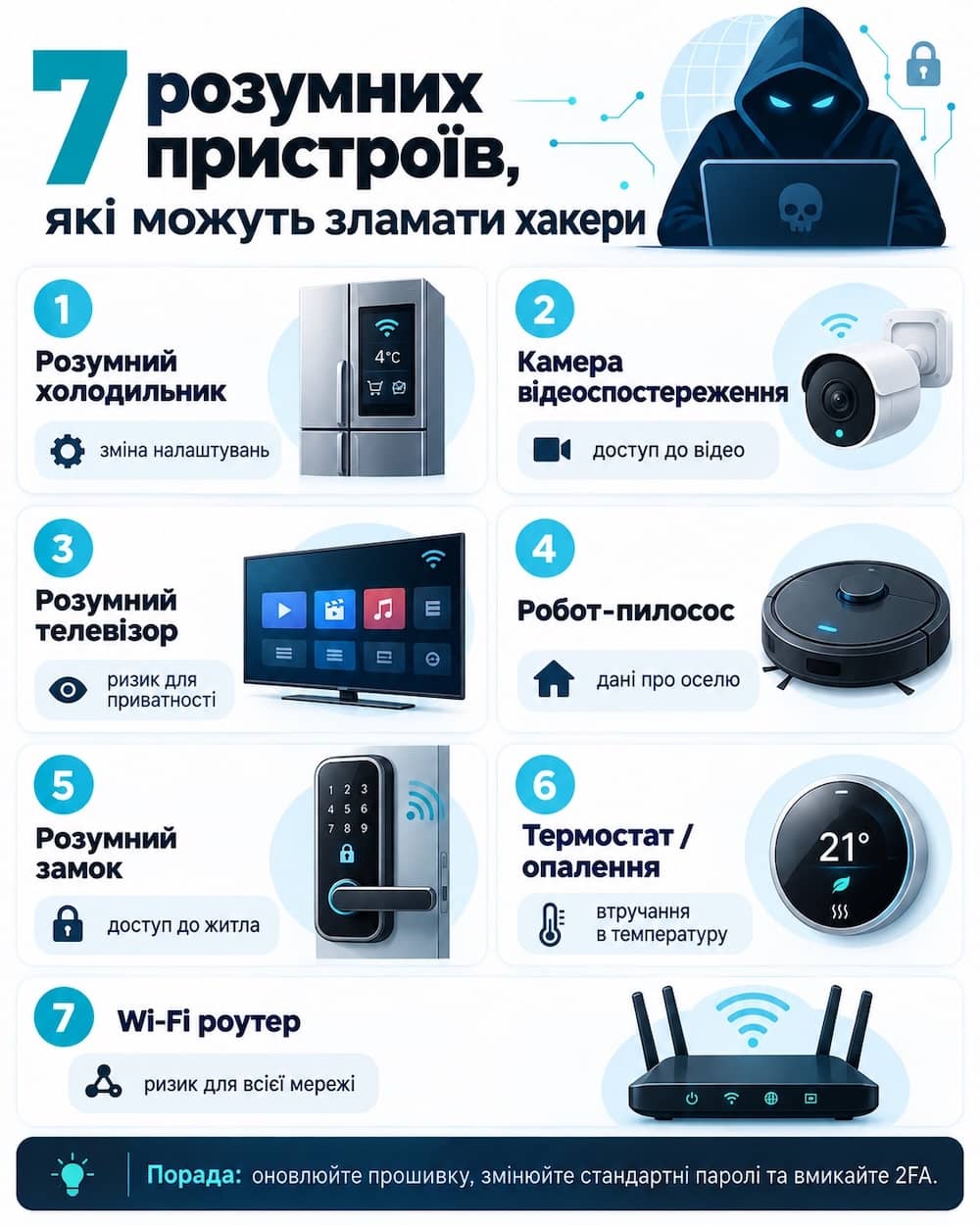 7 розумних пристроїв під загрозою хакерів