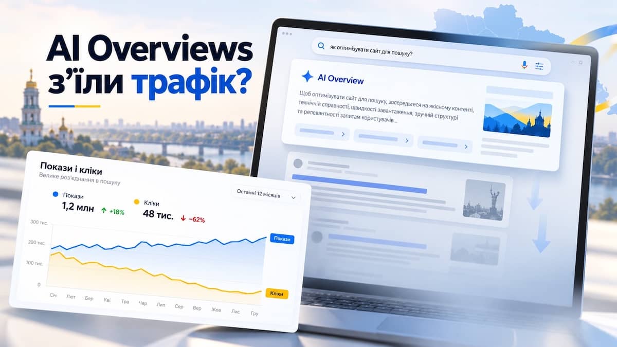 AI Overviews з’їли наш трафік? Що змінилося в SEO після запуску AIO в Україні