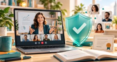 Онлайн-освіта та довіра до EdTech-брендів. Ілюстрацію створено за допомогою ШІ (ChatGPT).