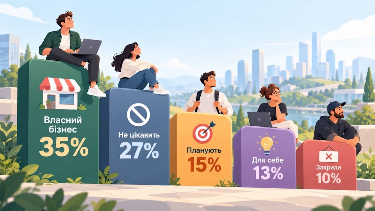 Скільки респондентів мають власну справу