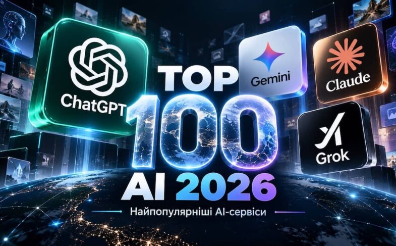 Топ-100 AI-сервісів 2026